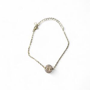 Gold Tone S Initial Bracelet Adjustable Chain Personalized Letter Jewelry